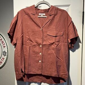 Madewell Rust Button Down Shirt
